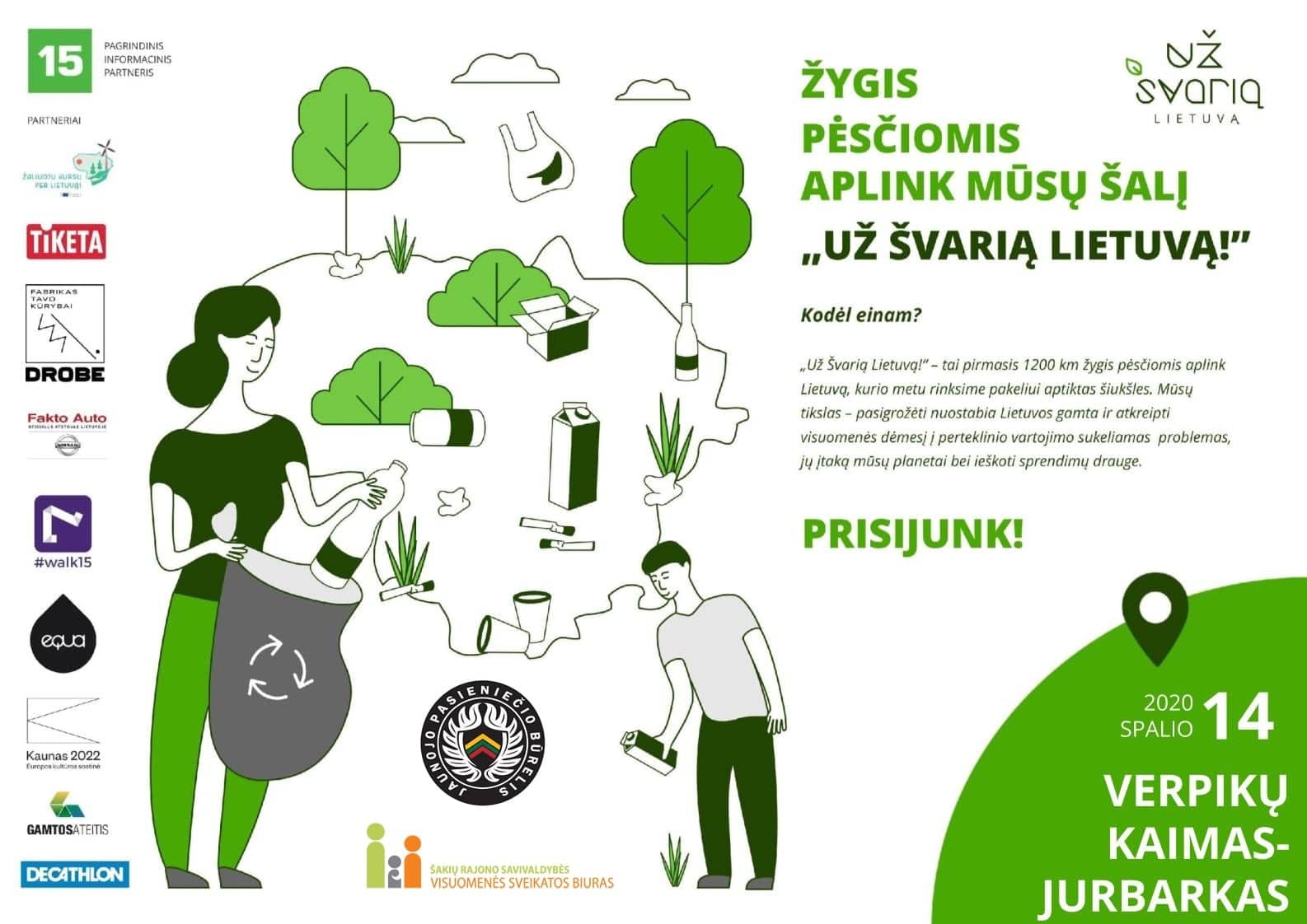 JPB nariai – žygio „Už švarią Lietuvą!“ dalyviai!