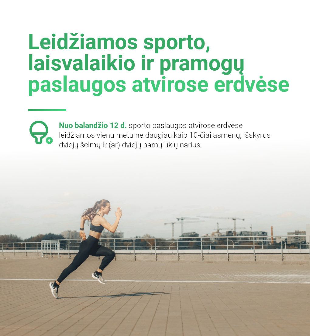 NVŠ veiklose vykstančiose lauke – didesnės iki 10 asmenų grupės