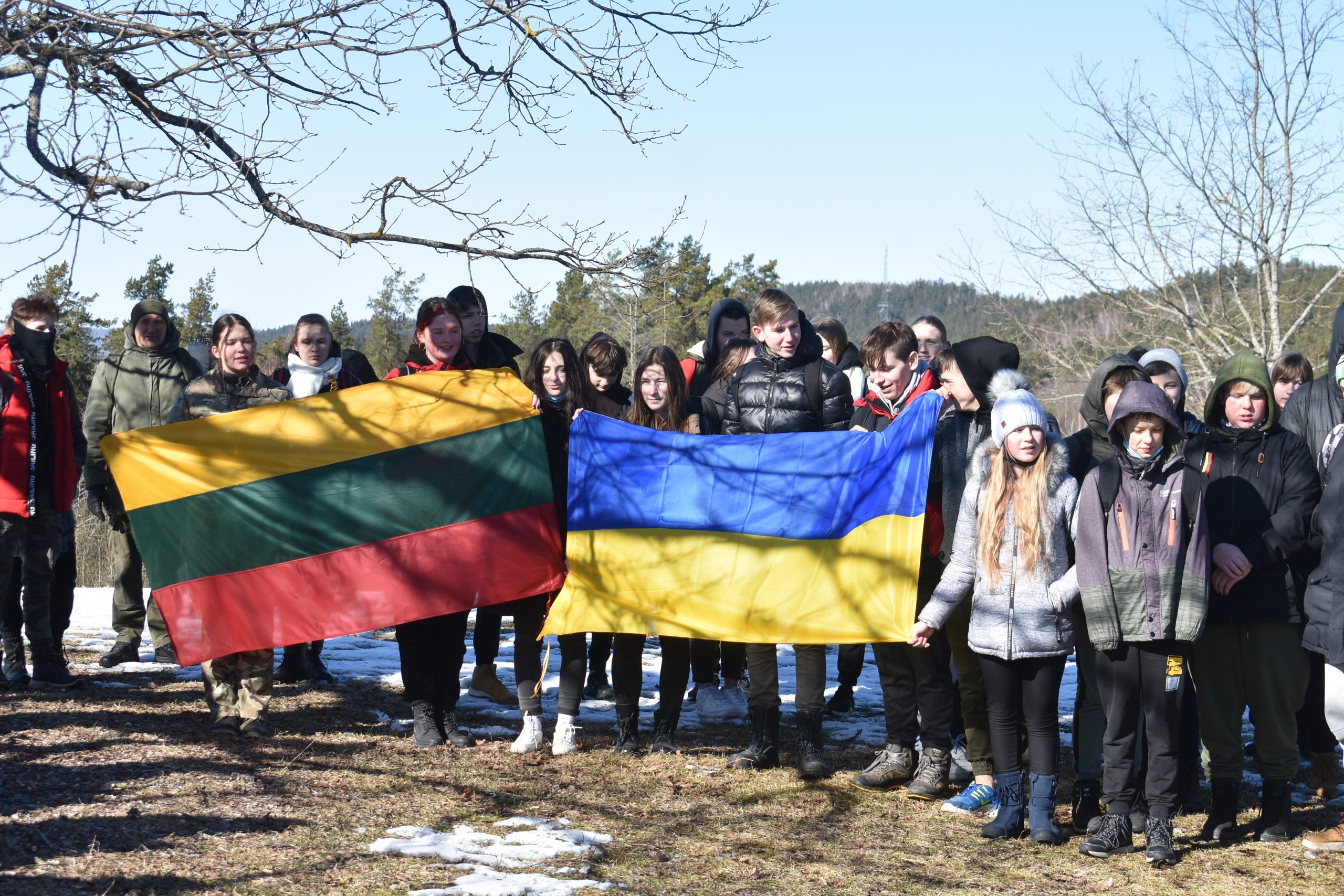 Kovo 11-ąją JPB nariai paminėjo žygyje Aukštaitijos nacionaliniame parke